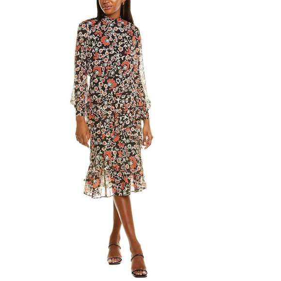 Saloni Dresses & Skirts - Saloni Isa Silk Midi Dress